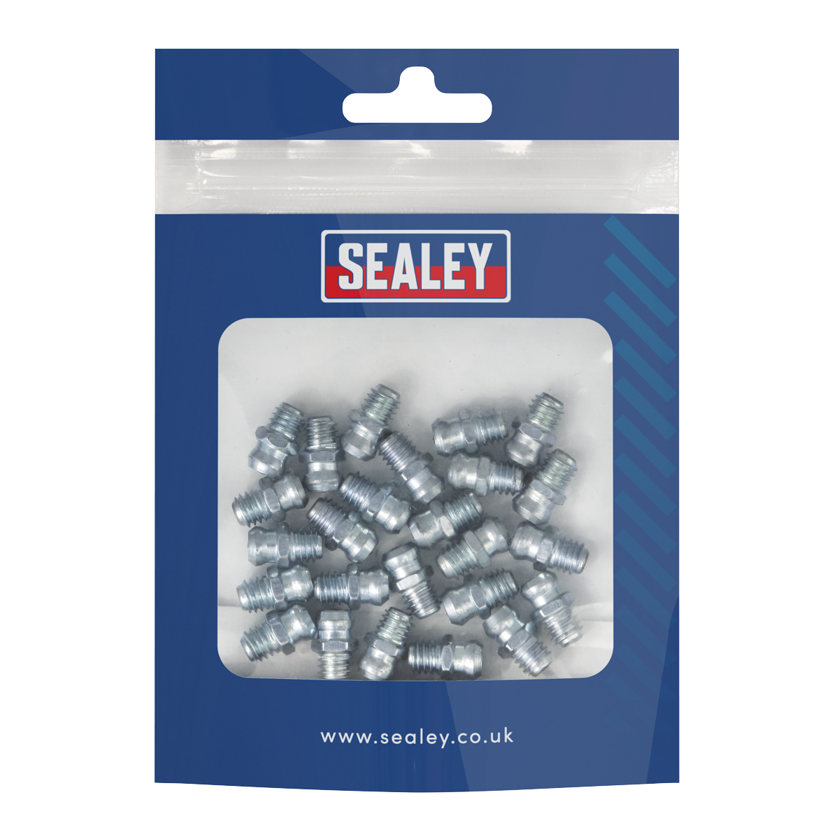 Sealey GNM19 Straight Grease Nipple 6 x 1mm - Pack of 25