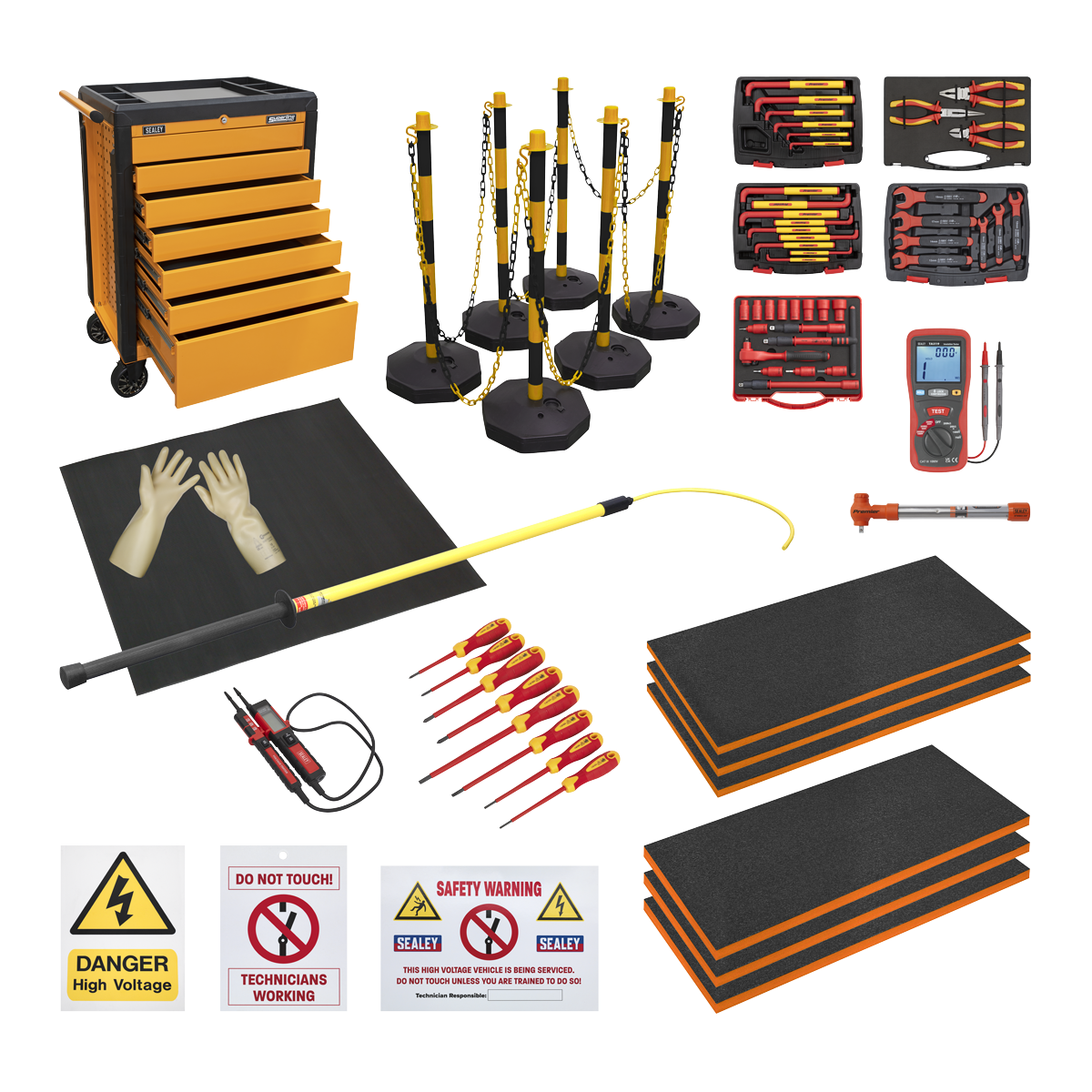 Sealey HVCOM1 EV/Hybrid Master Tool Kit 19pc