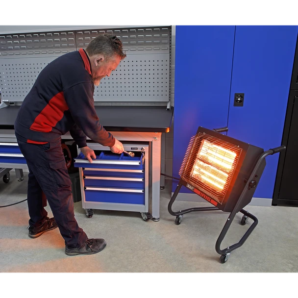 Sealey IR15 Infrared Halogen Heater 1.4/2.8kW 230V