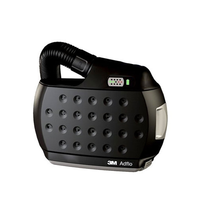 3M Adflo Powered Air Respirator includes standard battery, belt and charger.