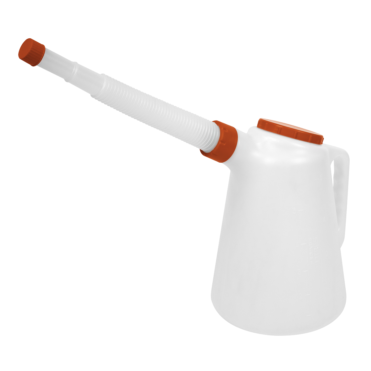 Sealey JDL5SET Oil Containers with Lid & Flexible Spouts 5L - Set of 5