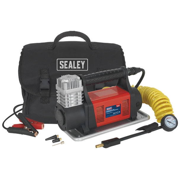 Sealey MAC07 Tyre Inflator/Mini Air Compressor 12V Heavy-Duty