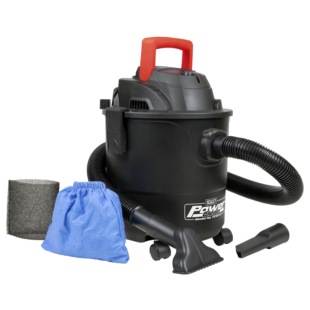 Sealey PC100 10L Vacuum Cleaner Wet & Dry 1200W/230V