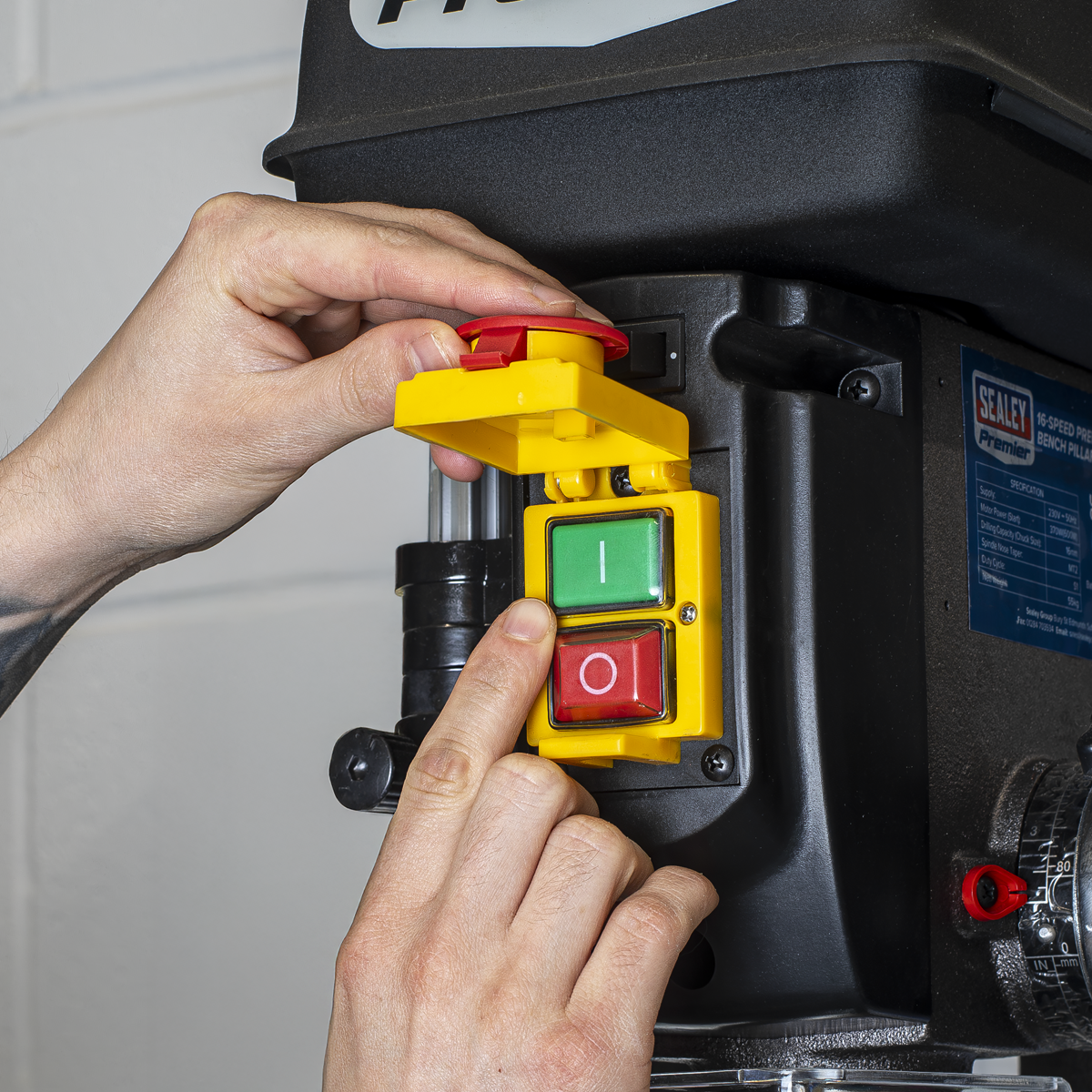 Sealey PDM170F Pillar Drill Floor 16-Speed 1610mm Height 230V