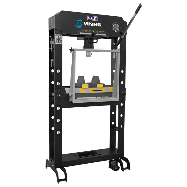 Sealey PPF501S Viking Air/Hydraulic Press 50 Tonne Floor Type with Sliding Ram and Foot Pedal
