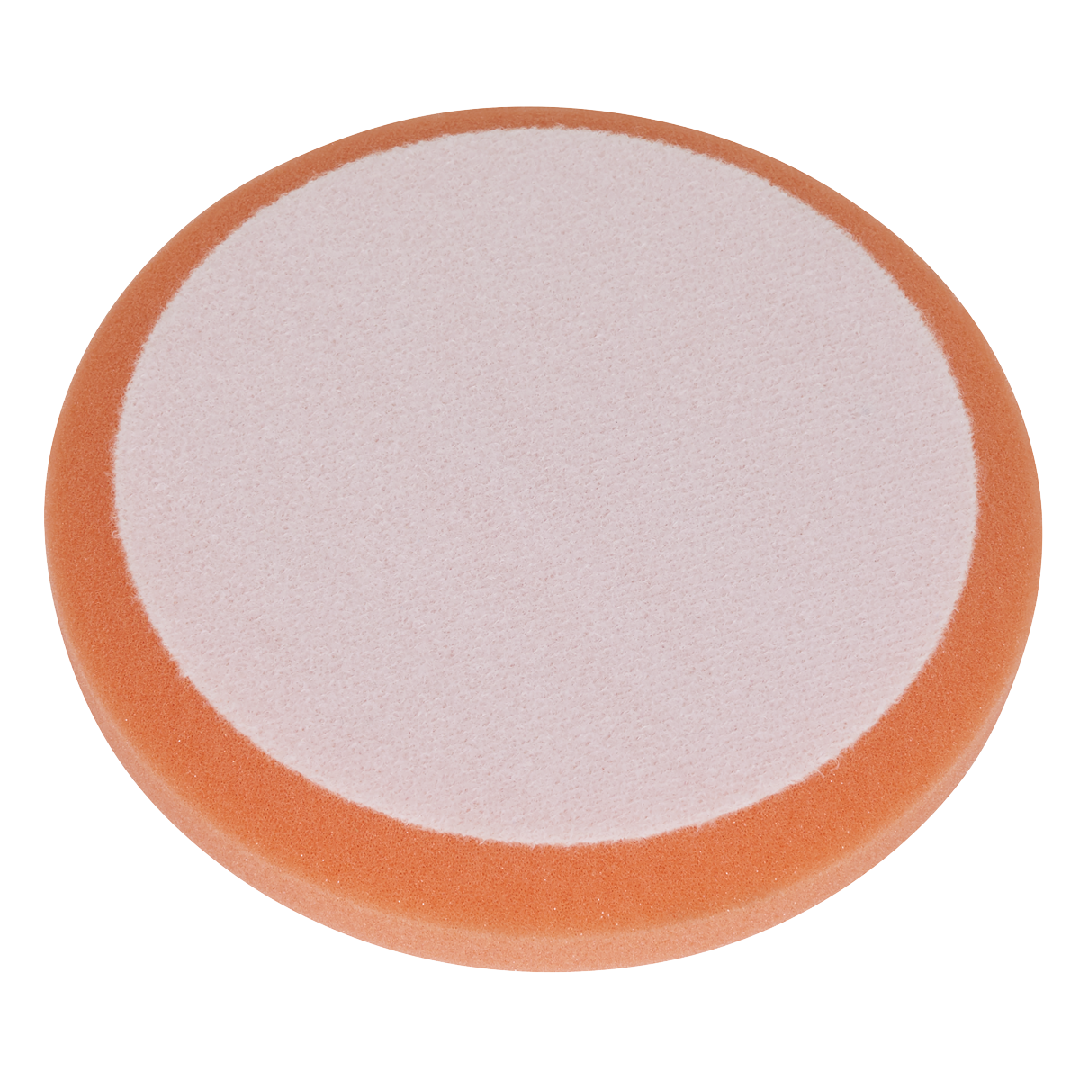 Sealey PTCCHV150O Hook-and-Loop Buffing & Polishing Foam Head 150 x 25mm - Orange/Firm