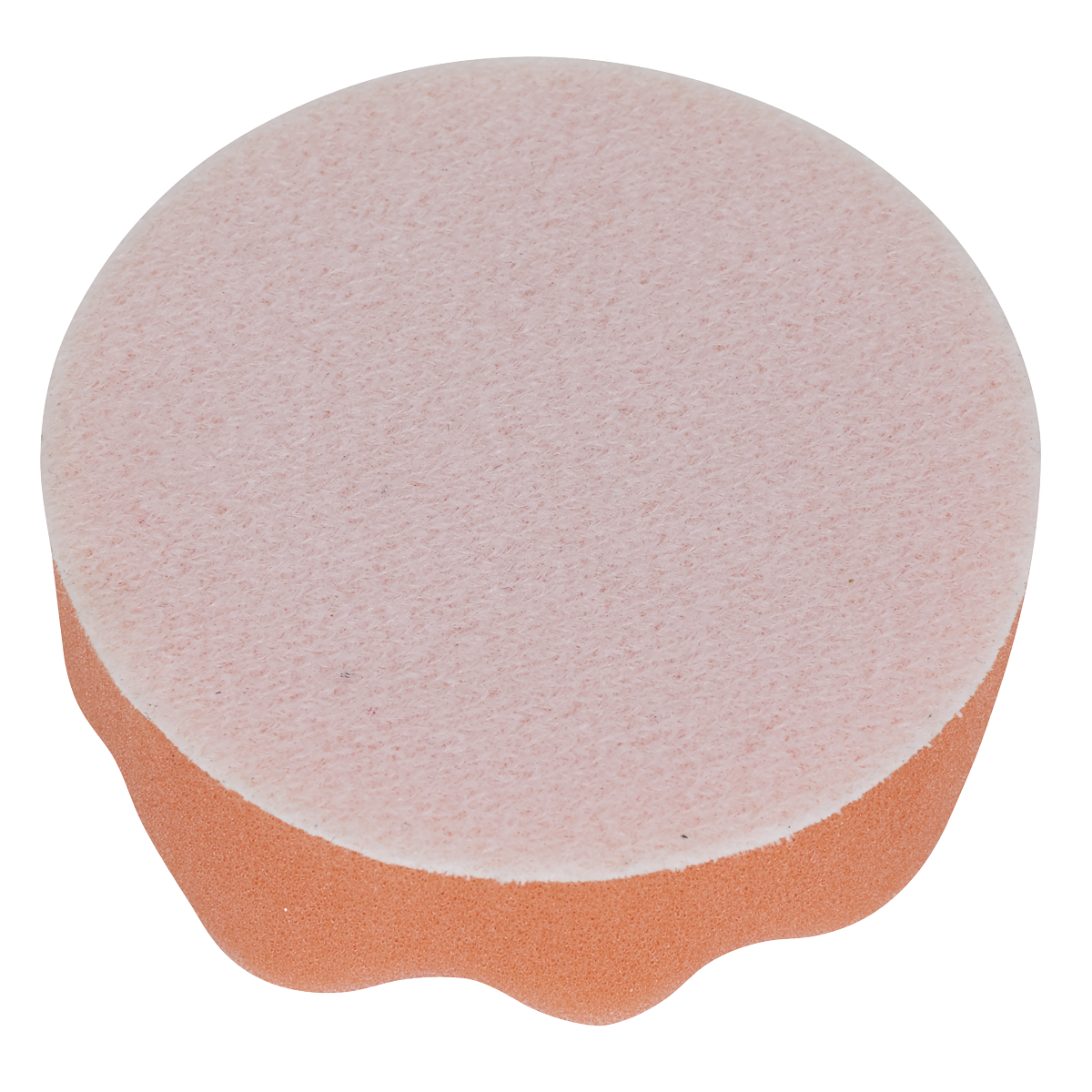 Sealey PTCCHW80O Hook-and-Loop Buffing & Polishing Foam Head 80 x 25mm - Orange/Firm