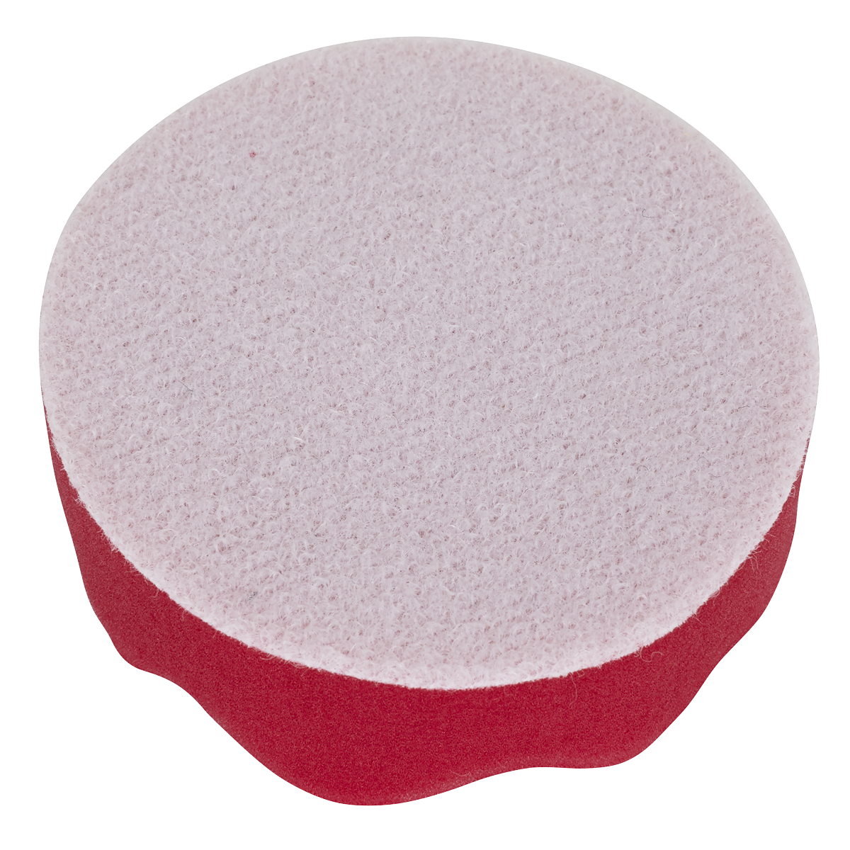 Sealey PTCCHW80R Hook-and-Loop Buffing & Polishing Foam Head 80 x 25mm - Red/Ultra-Soft