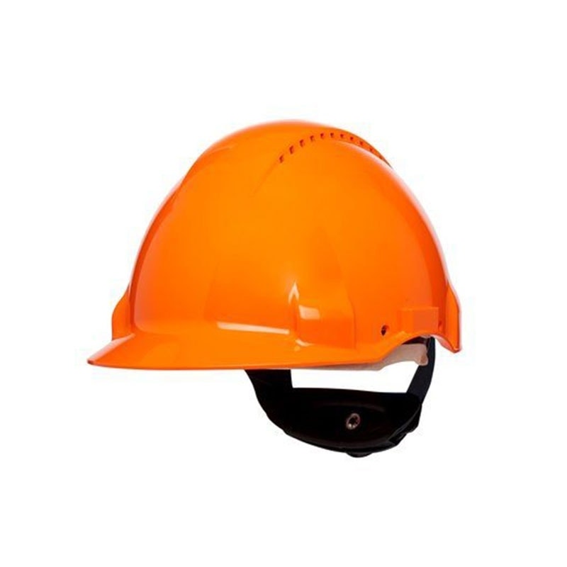 3M PELTOR G3000 Safety Helmet with Uvicator Sensor, Pinlock, Ventilated, Leather Sweatband, Orange, G3000DUV-OR