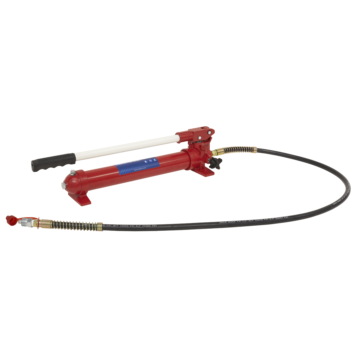 Sealey RE97.10-COMBO Push Ram with Pump & Hose Assembly - 10tonne