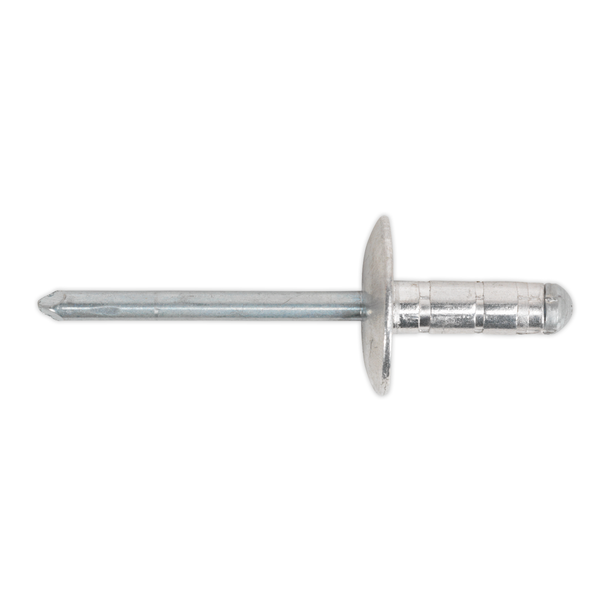 Sealey RM4813L Aluminium Multi-Grip Rivet Large Flange 4.8 x 13mm Pack of 200