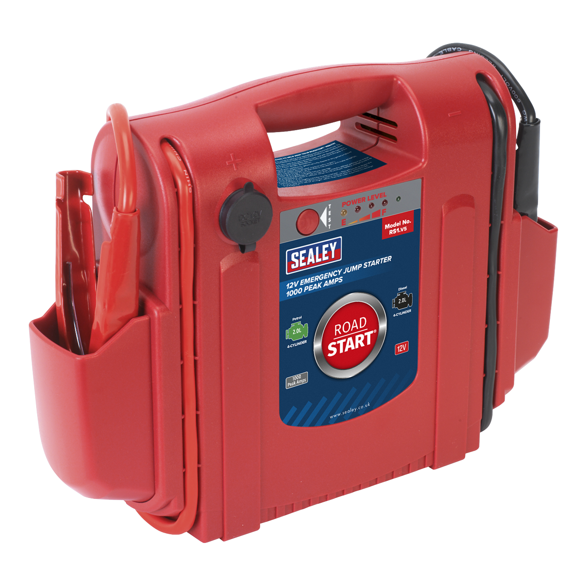 Sealey RS1 RoadStart Emergency Jump Starter 12V 1000 Peak Amps
