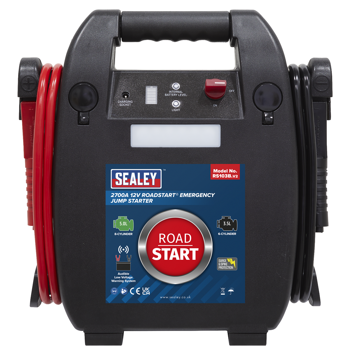 Sealey RS103B RoadStart 12V Emergency 8-Cylinder Jump Starter 5L
