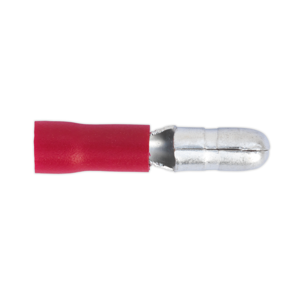 Sealey RT11 Bullet Terminal Ø4mm Male Red Pack of 100