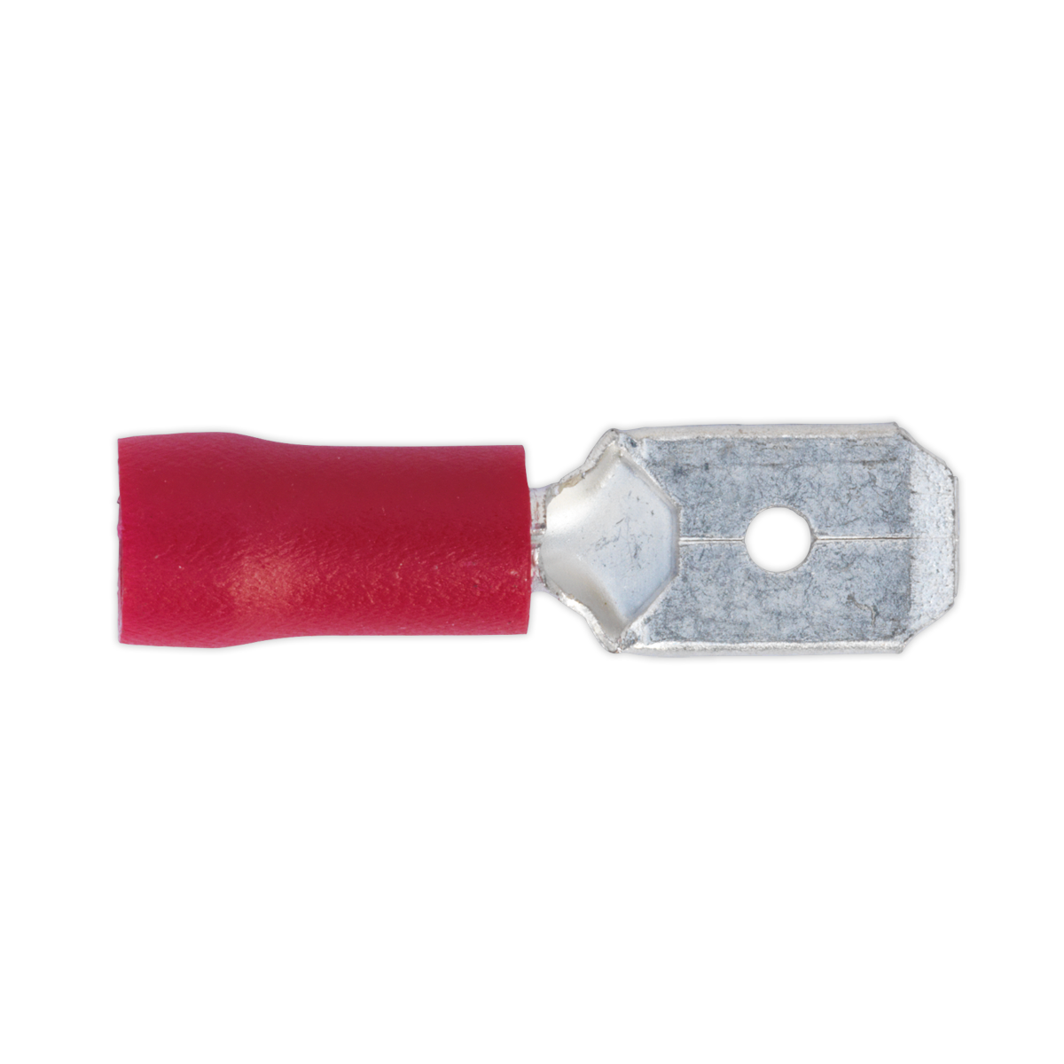 Sealey RT22 Push-On Terminal 6.3mm Male Red Pack of 100