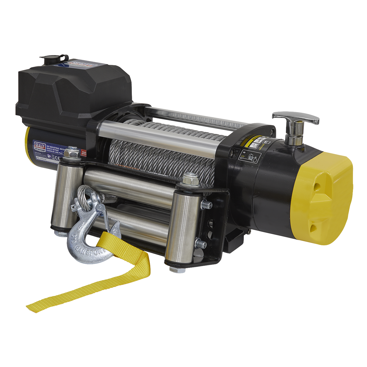 Sealey RW5675 Recovery Winch 5675kg (12500lb) Line Pull 12V Industrial