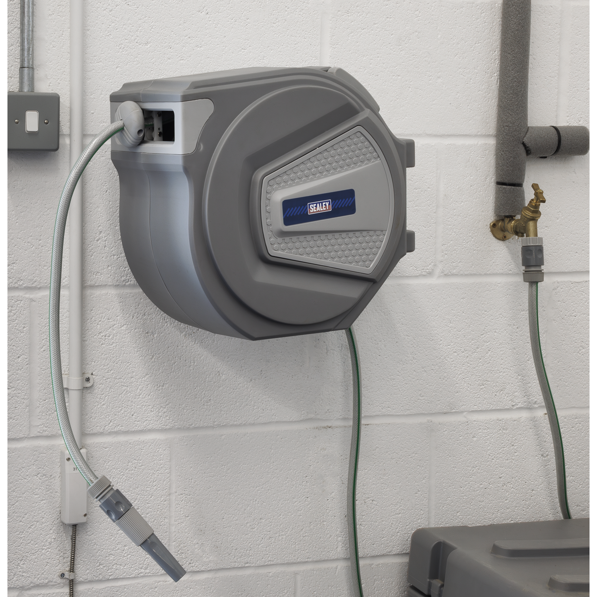 Sealey RWH30 Auto-Rewind Control Garden Hose Reel 30m