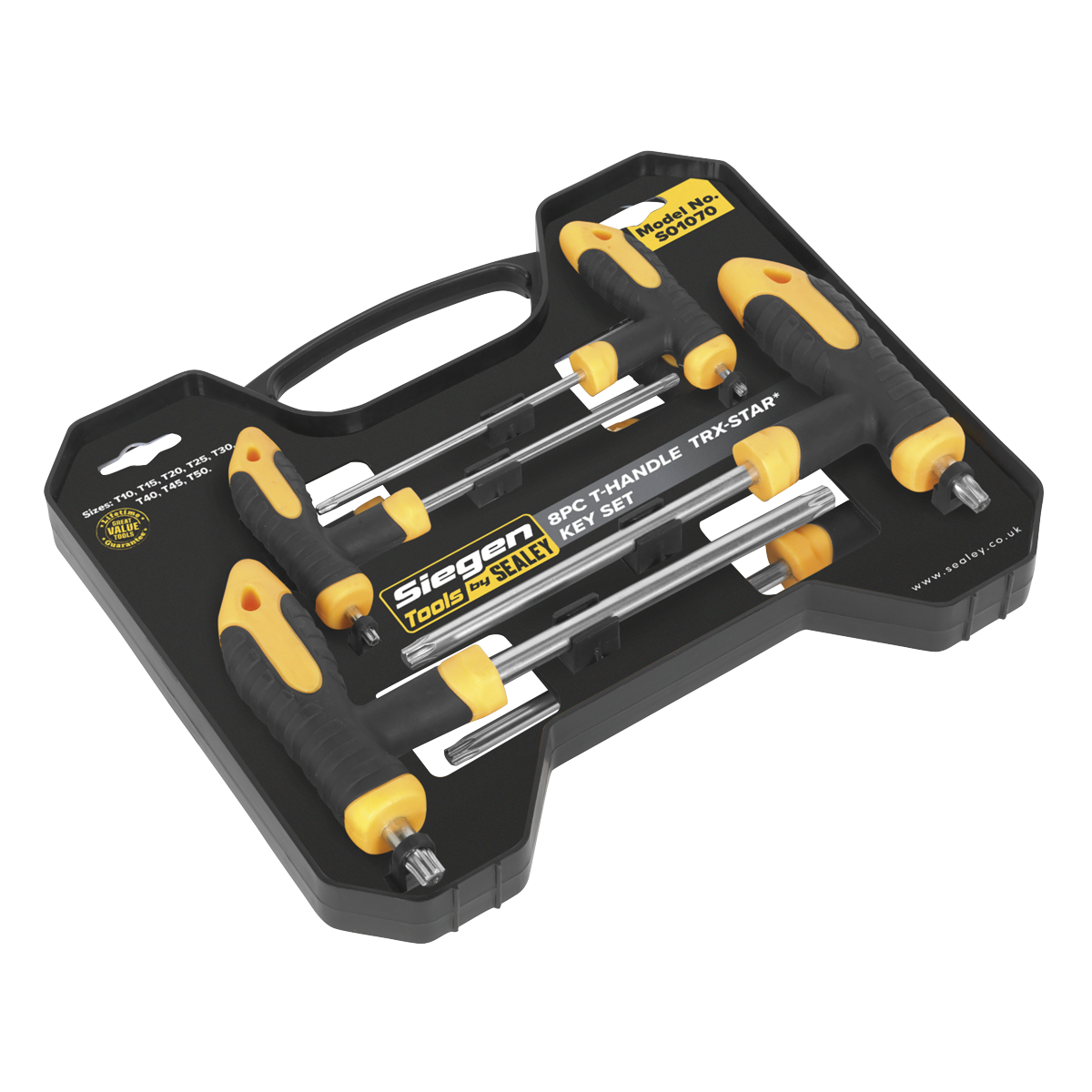 Sealey S01070 T-Handle TRX-Star* Key Set 8pc