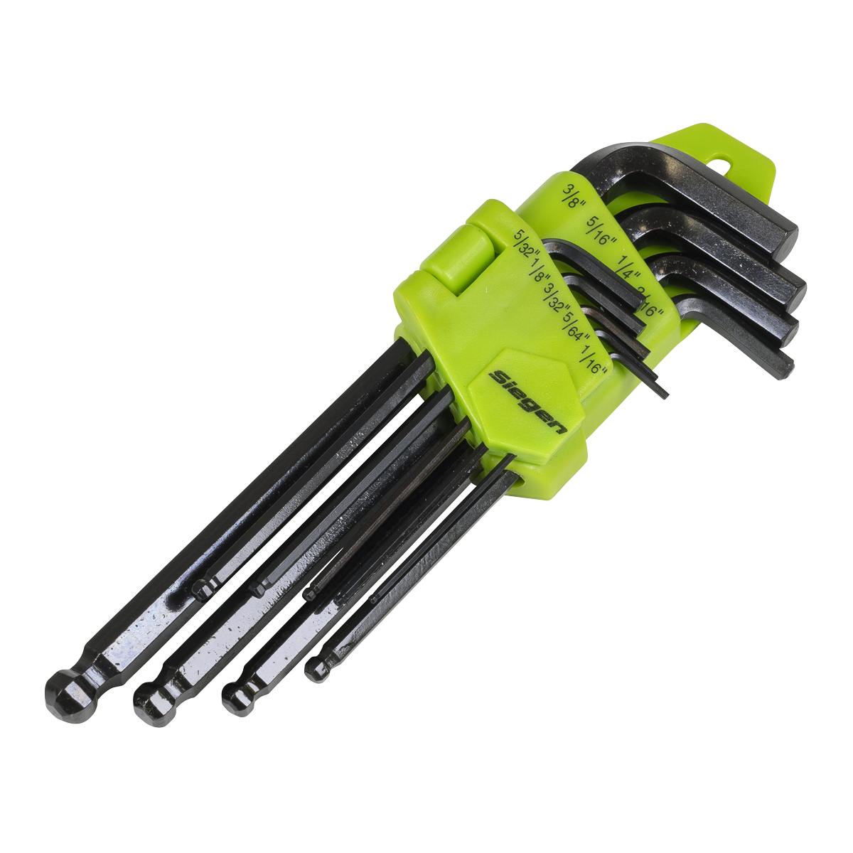 Sealey S01098 Siegen Imperial Long Ball-End Hex Key Set 9pc