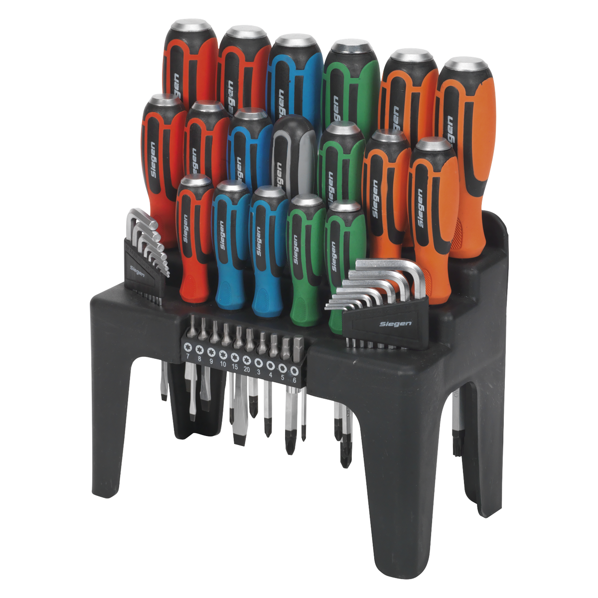 Sealey S01106 Hammer-Thru Screwdriver, Hex Key & Bit Set 44pc