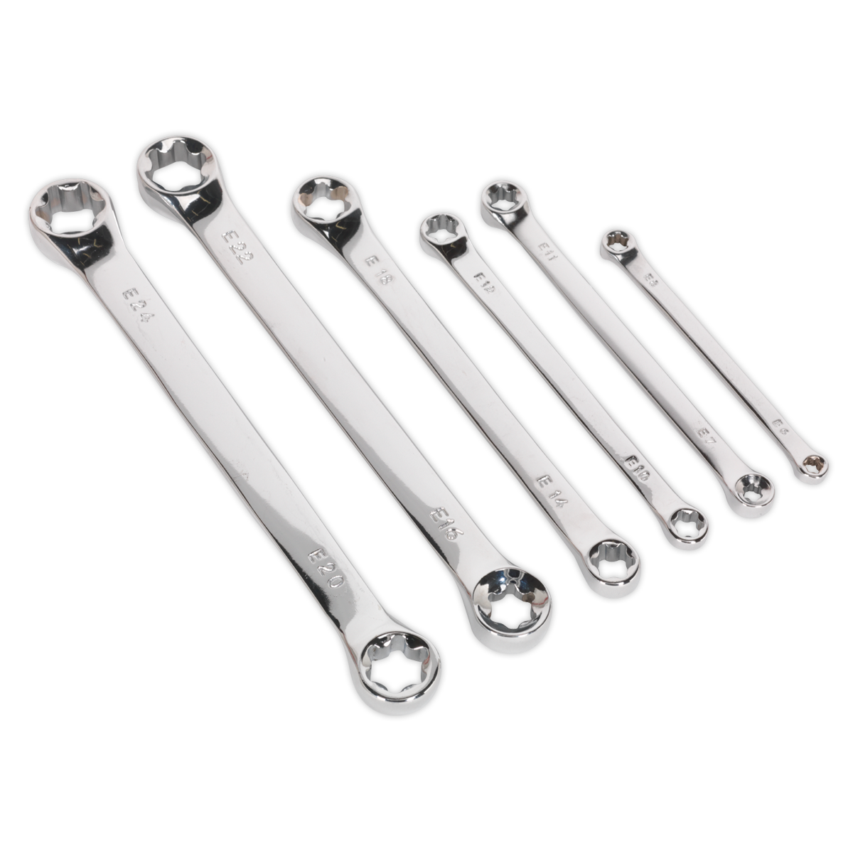 Sealey S01107 TRX-Star* Double End Spanner Set 6pc