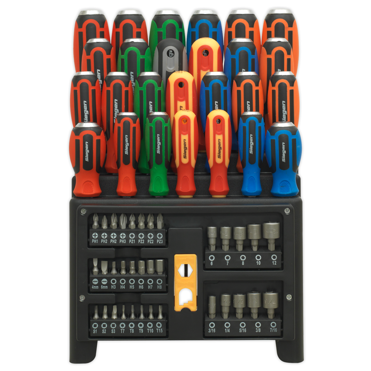 Sealey S01153 Hammer-Thru Screwdriver, Bit & Nut Driver Set 61pc