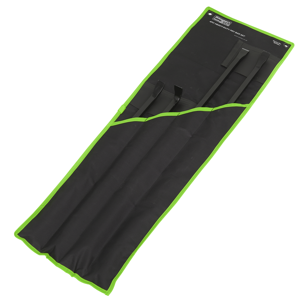 Sealey S01193 Heavy-Duty Pry Bar Set with Hammer Cap 4pc