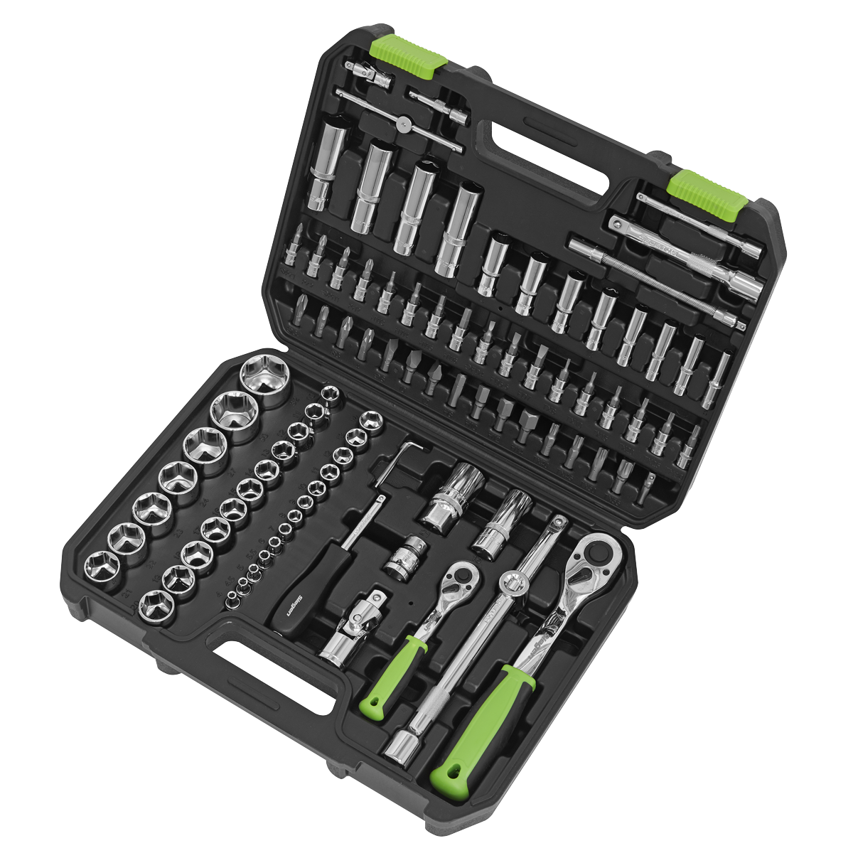 Sealey S01210 Socket Set 94pc 1/4" & 1/2"Sq Drive WallDrive® Metric