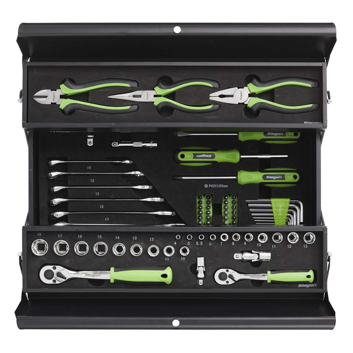 Sealey S01215 Cantilever Toolbox with Tool Kit 70pc