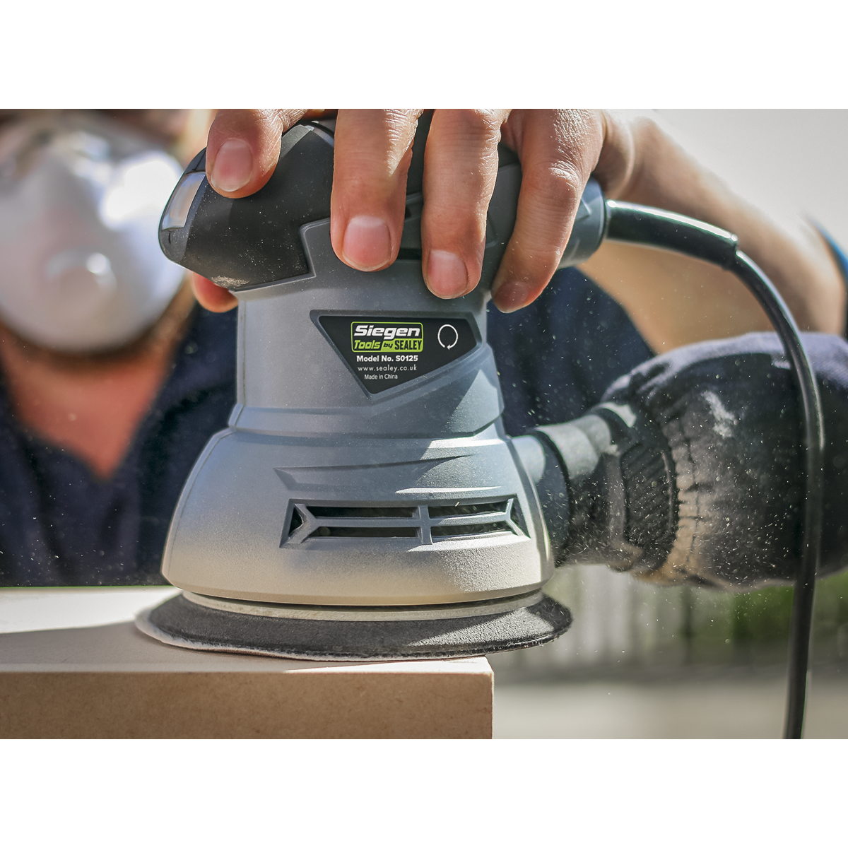Sealey S0125 Dual Action Palm Sander 125mm 240W/230V