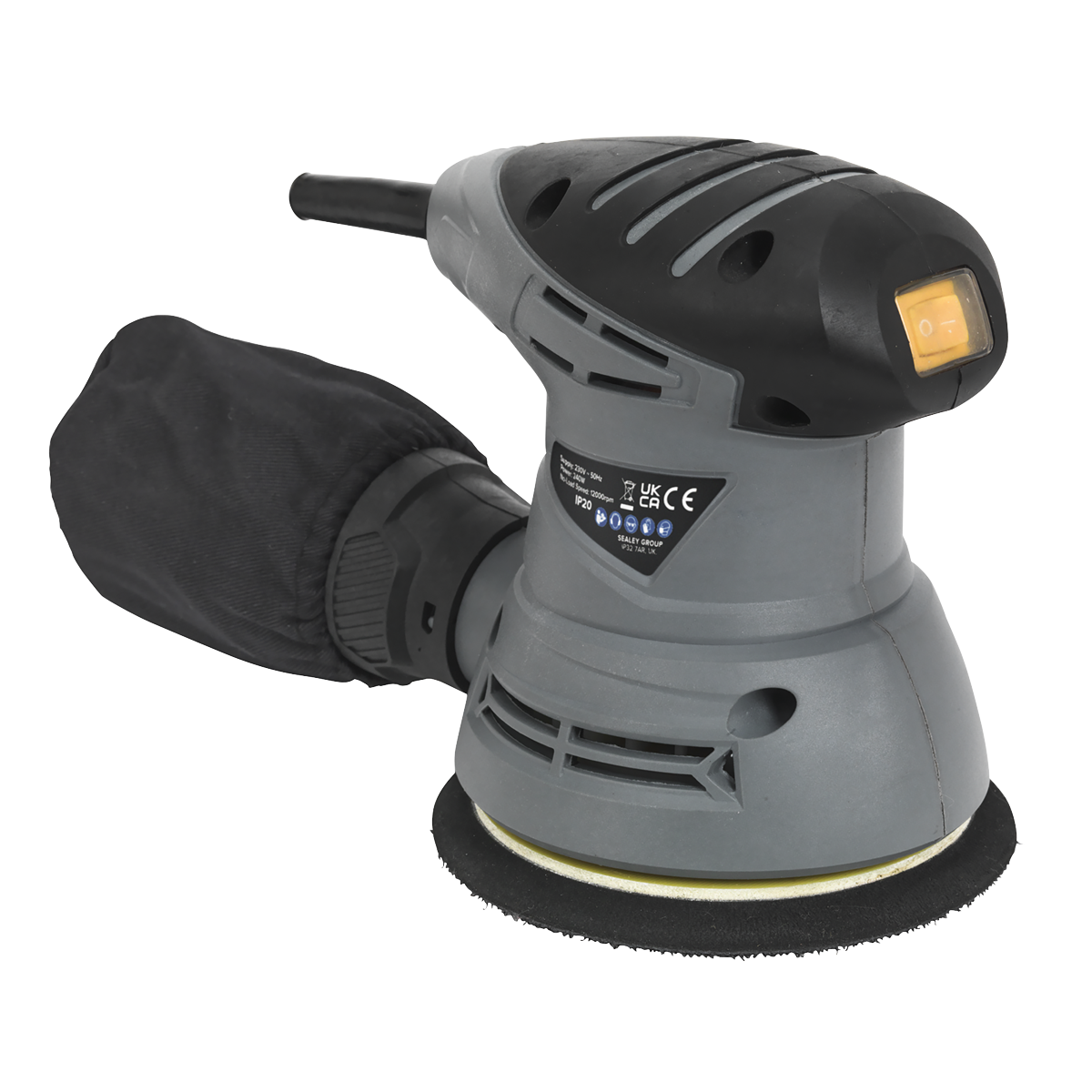 Sealey S0125 Dual Action Palm Sander 125mm 240W/230V