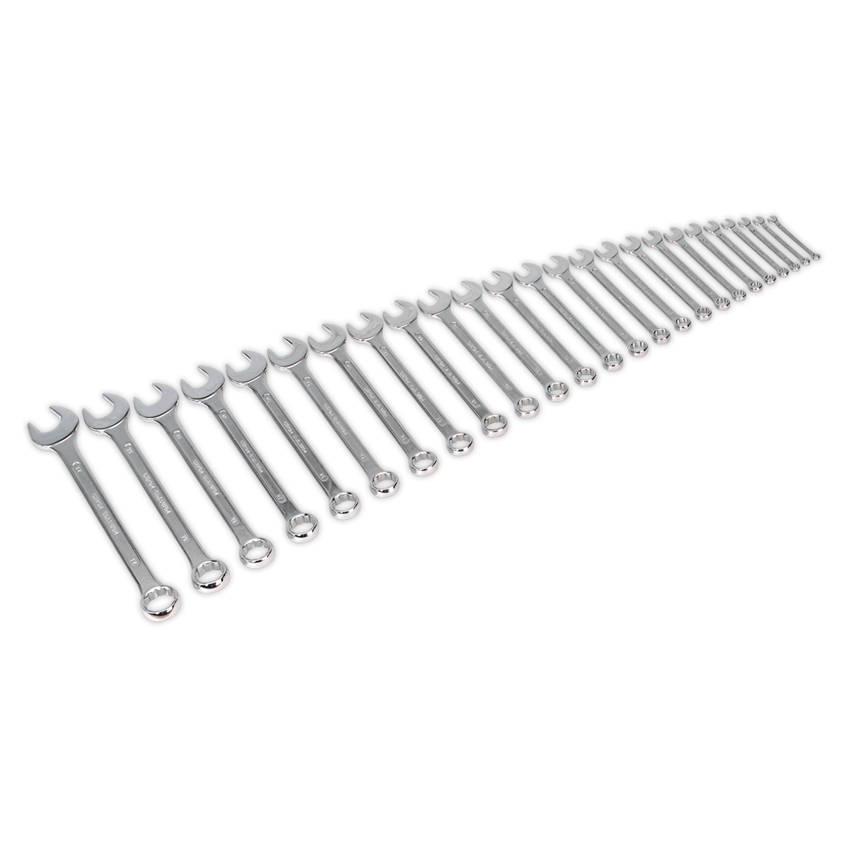 Sealey S0401 Combination Spanner Set 25pc Jumbo Metric