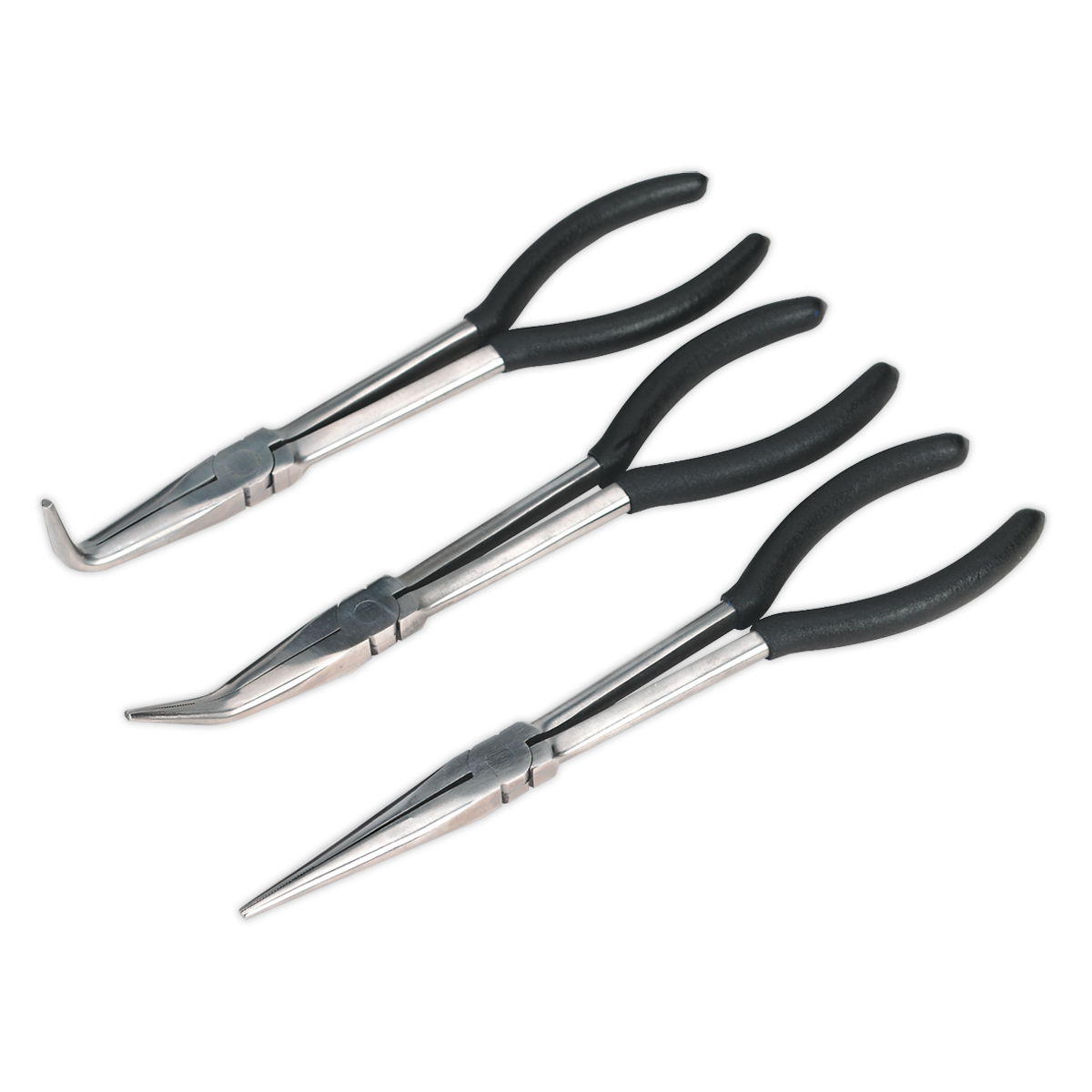 Sealey S0433 Needle Nose Pliers Set 3pc 275mm