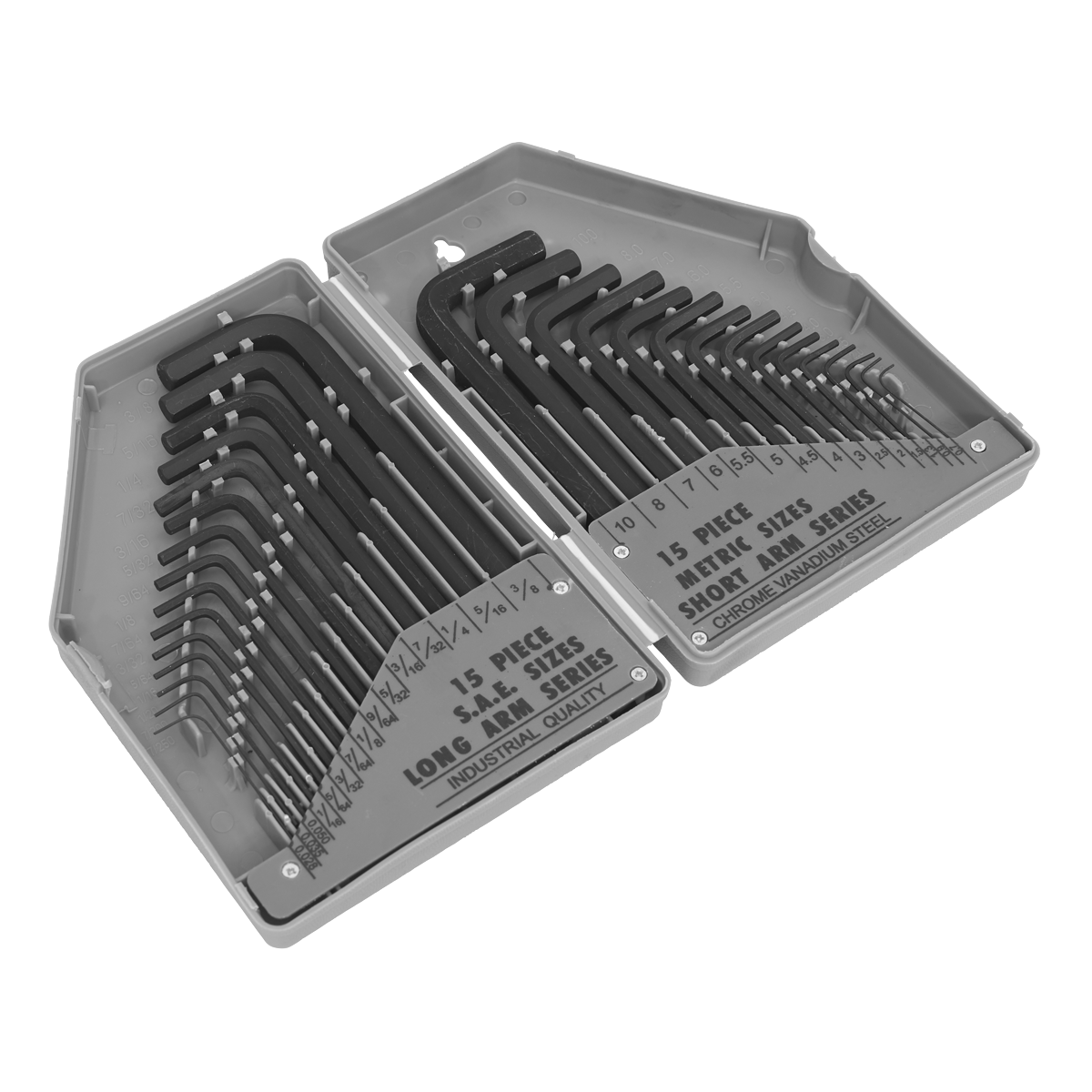 Sealey S0484 Hex Key Set 30pc Long/Short-Arm - Metric/Imperial