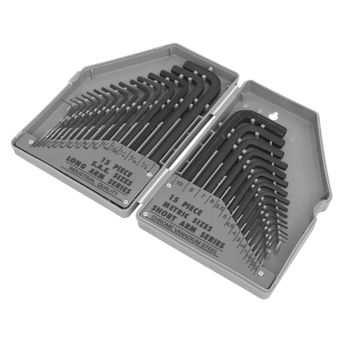 Sealey S0484 Hex Key Set 30pc Long/Short-Arm - Metric/Imperial