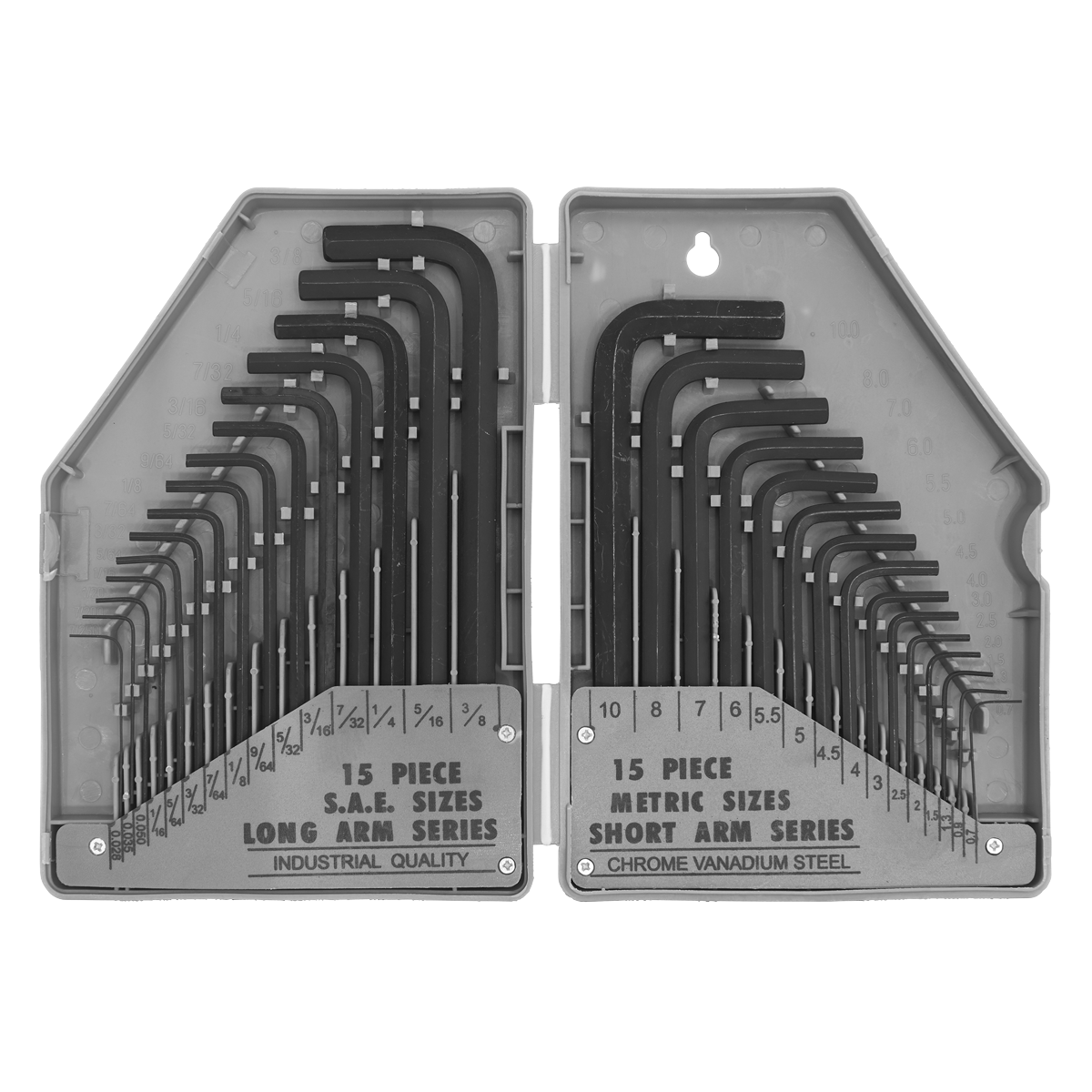 Sealey S0484 Hex Key Set 30pc Long/Short-Arm - Metric/Imperial