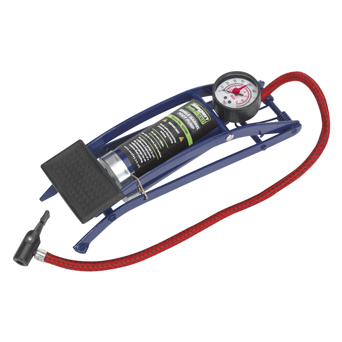 Sealey S0540 Foot Pump Single Barrel