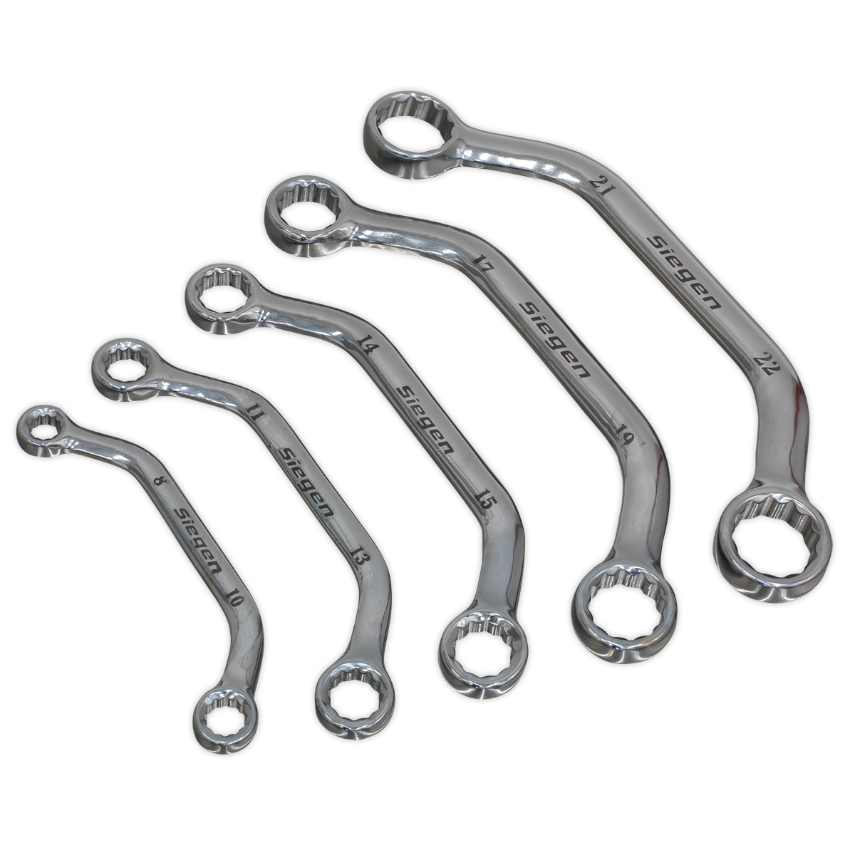 Sealey S0716 Obstruction Spanner Set 5pc Metric