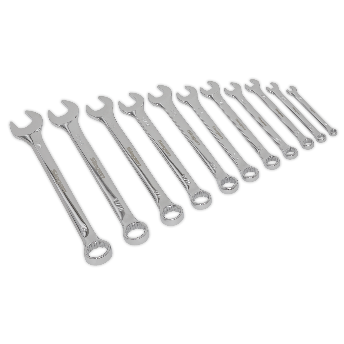 Sealey S0857 Combination Spanner Set 11pc Imperial