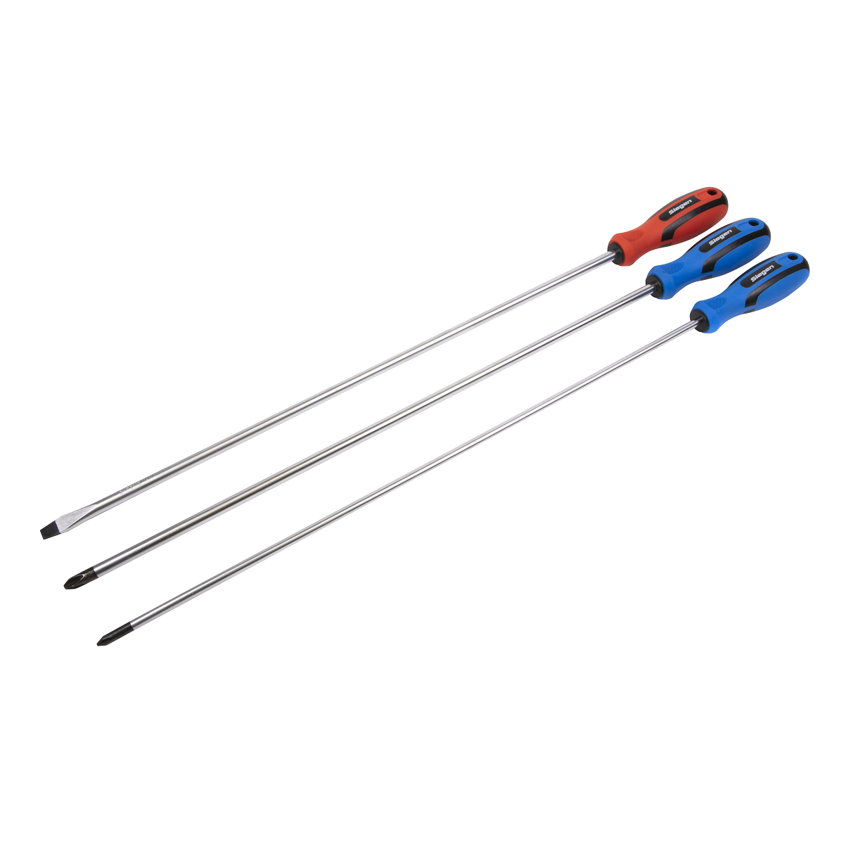 Sealey S0895 Screwdriver Set 3pc Extra-Long
