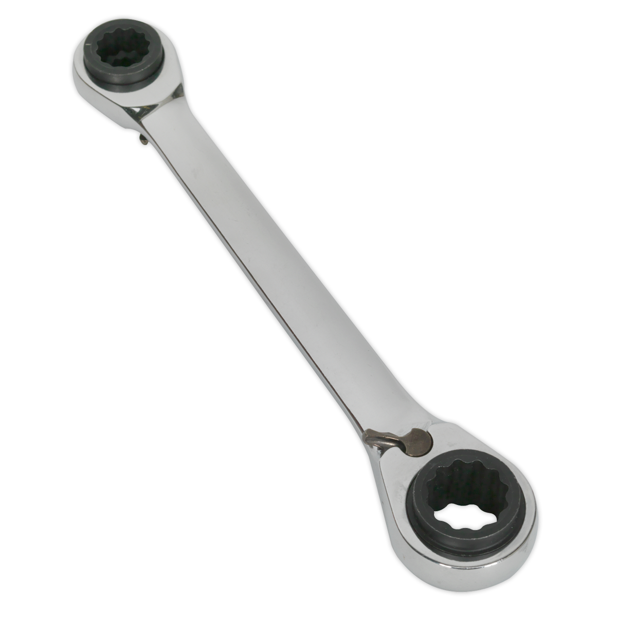 Sealey S0983 Ratchet Ring Spanner 4-in-1 Reversible Metric