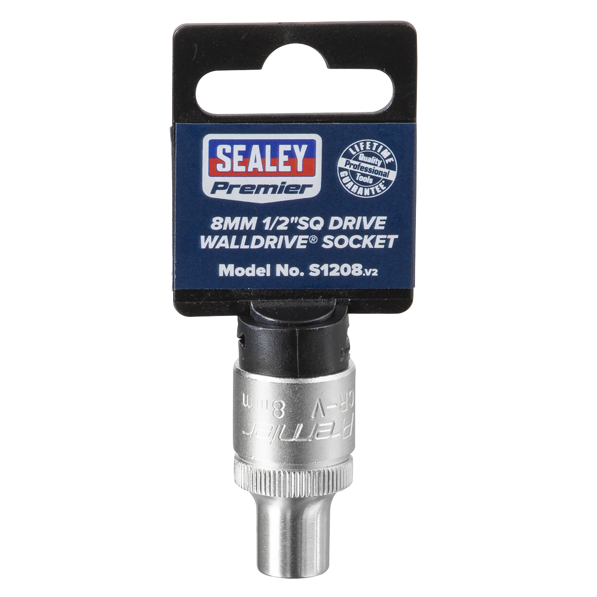 Sealey S1208 WallDrive® Socket 8mm 1/2"Sq Drive