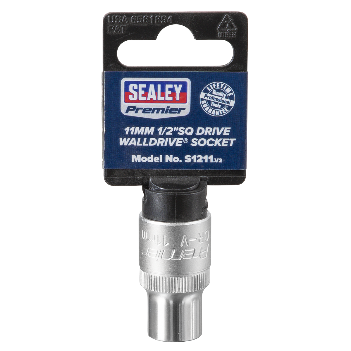 Sealey S1211 WallDrive® Socket 11mm 1/2"Sq Drive