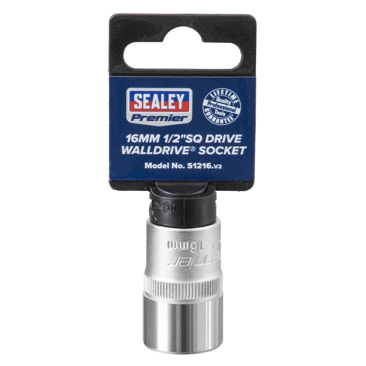 Sealey S1216 WallDrive® Socket 16mm 1/2"Sq Drive