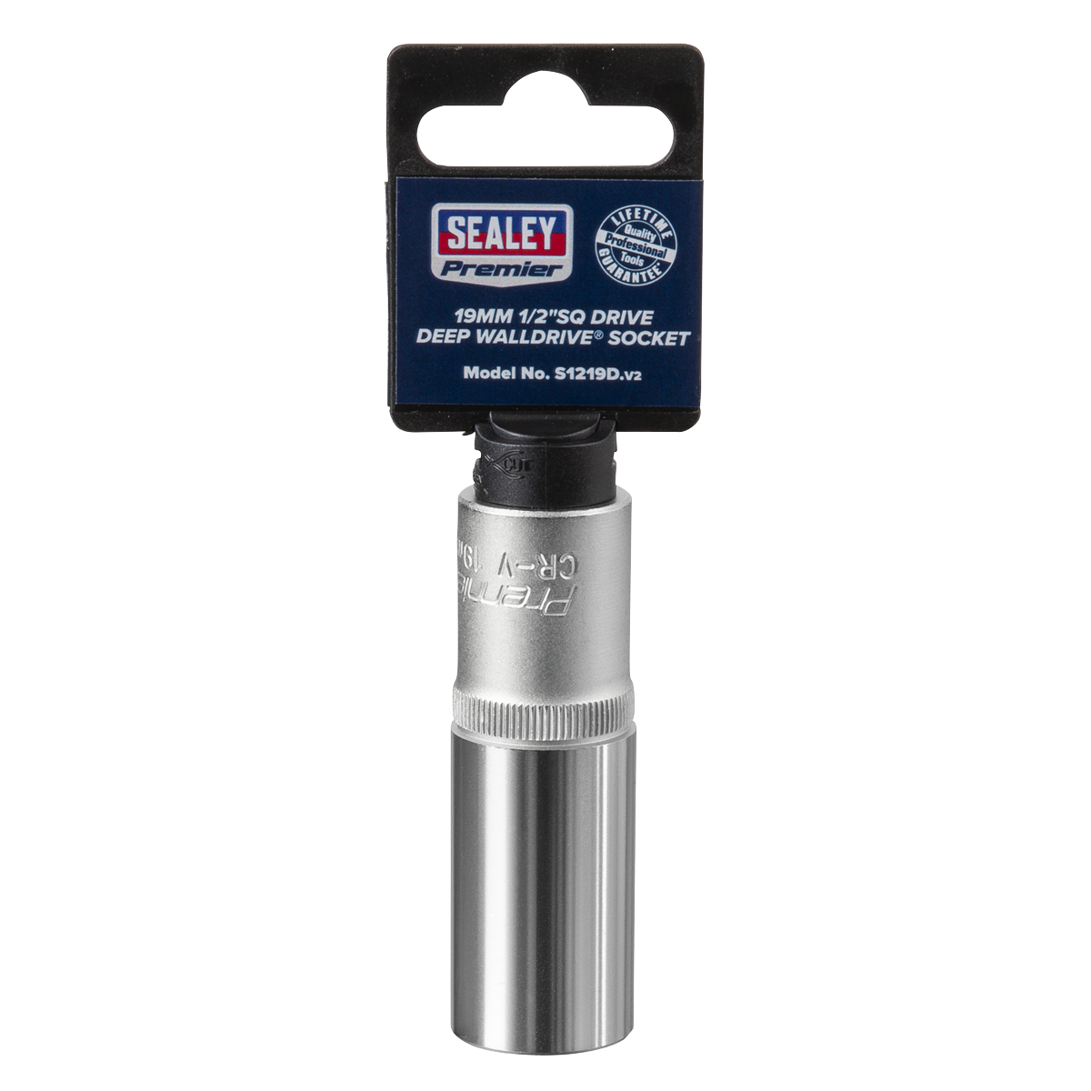 Sealey S1219D WallDrive® Socket 19mm Deep 1/2"Sq Drive