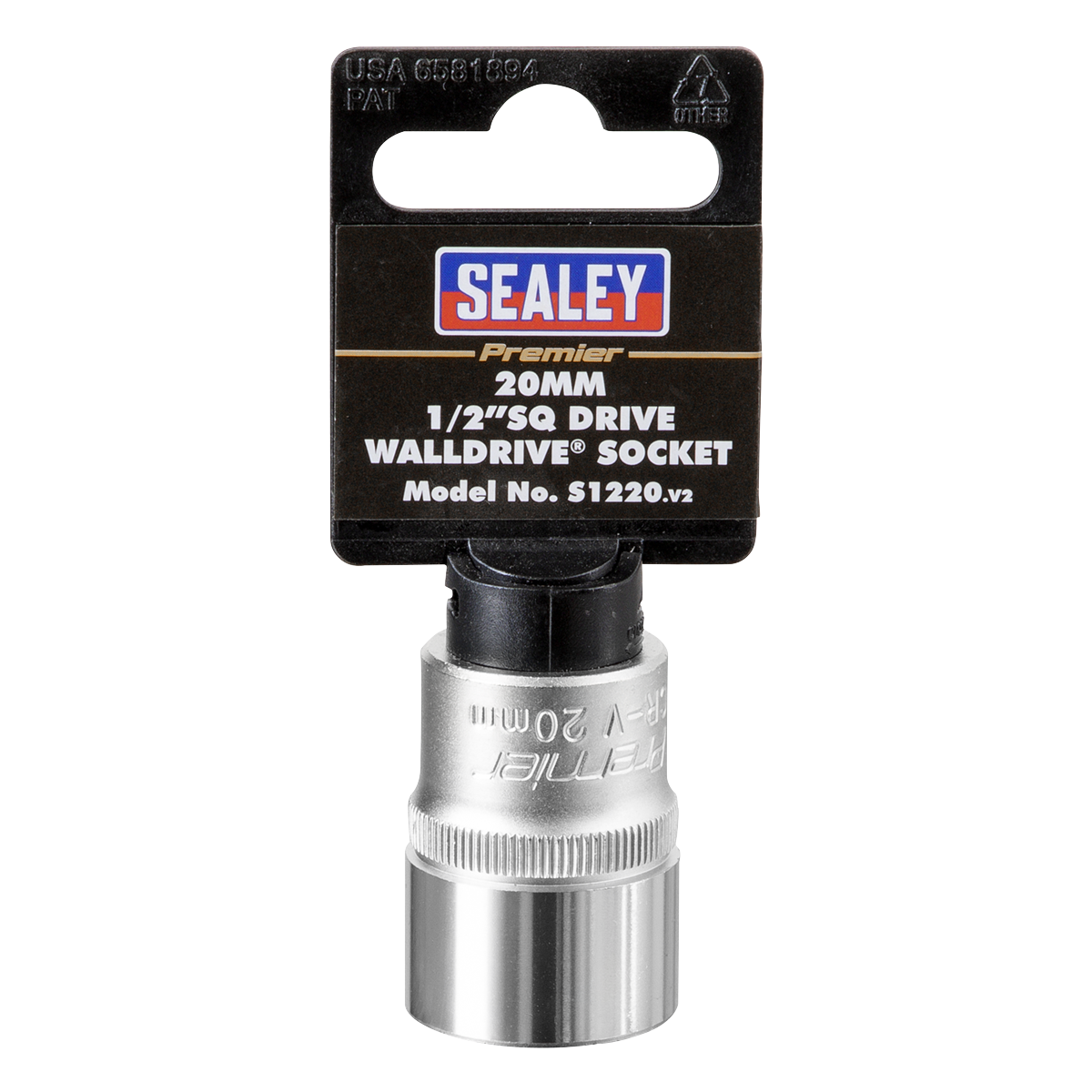 Sealey S1220 WallDrive® Socket 20mm 1/2"Sq Drive