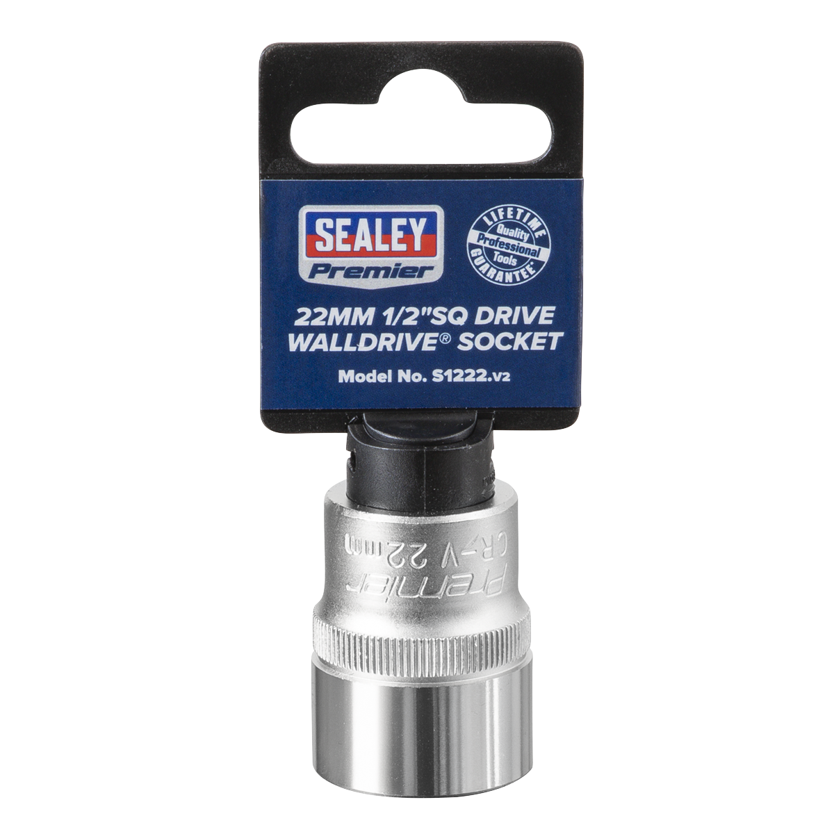 Sealey S1222 WallDrive® Socket 22mm 1/2"Sq Drive