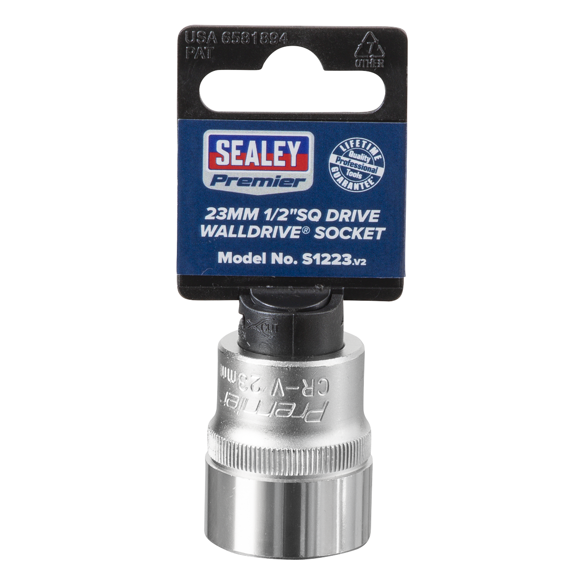 Sealey S1223 WallDrive® Socket 23mm 1/2"Sq Drive