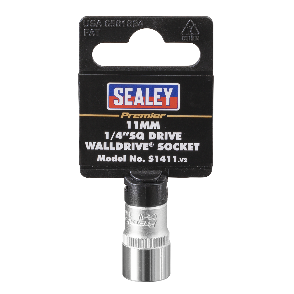 Sealey S1411 WallDrive® Socket 11mm 1/4"Sq Drive