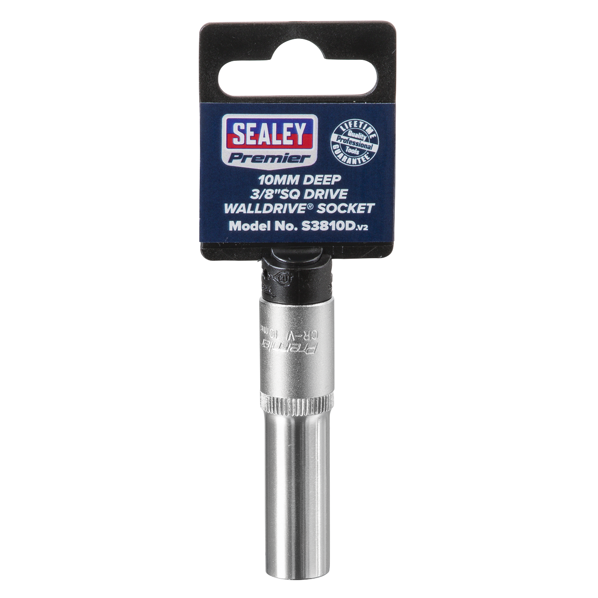 Sealey S3810D WallDrive® Socket 10mm Deep 3/8"Sq Drive